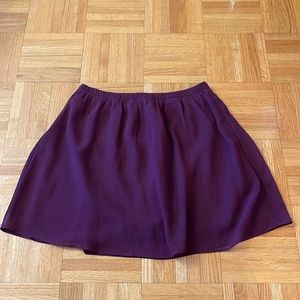 Purple mini skirt
